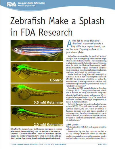 zebrafsih 2013 fda